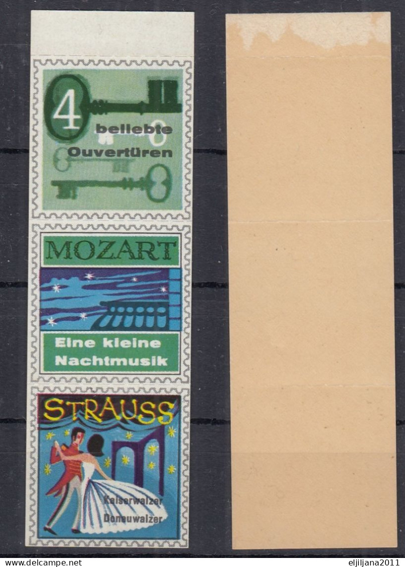 Netherlands ? ⁕ 4 Bellebte Ouvertüren / MOZART / STRAUSS ⁕ MNH Cinderella - Erinnophilie