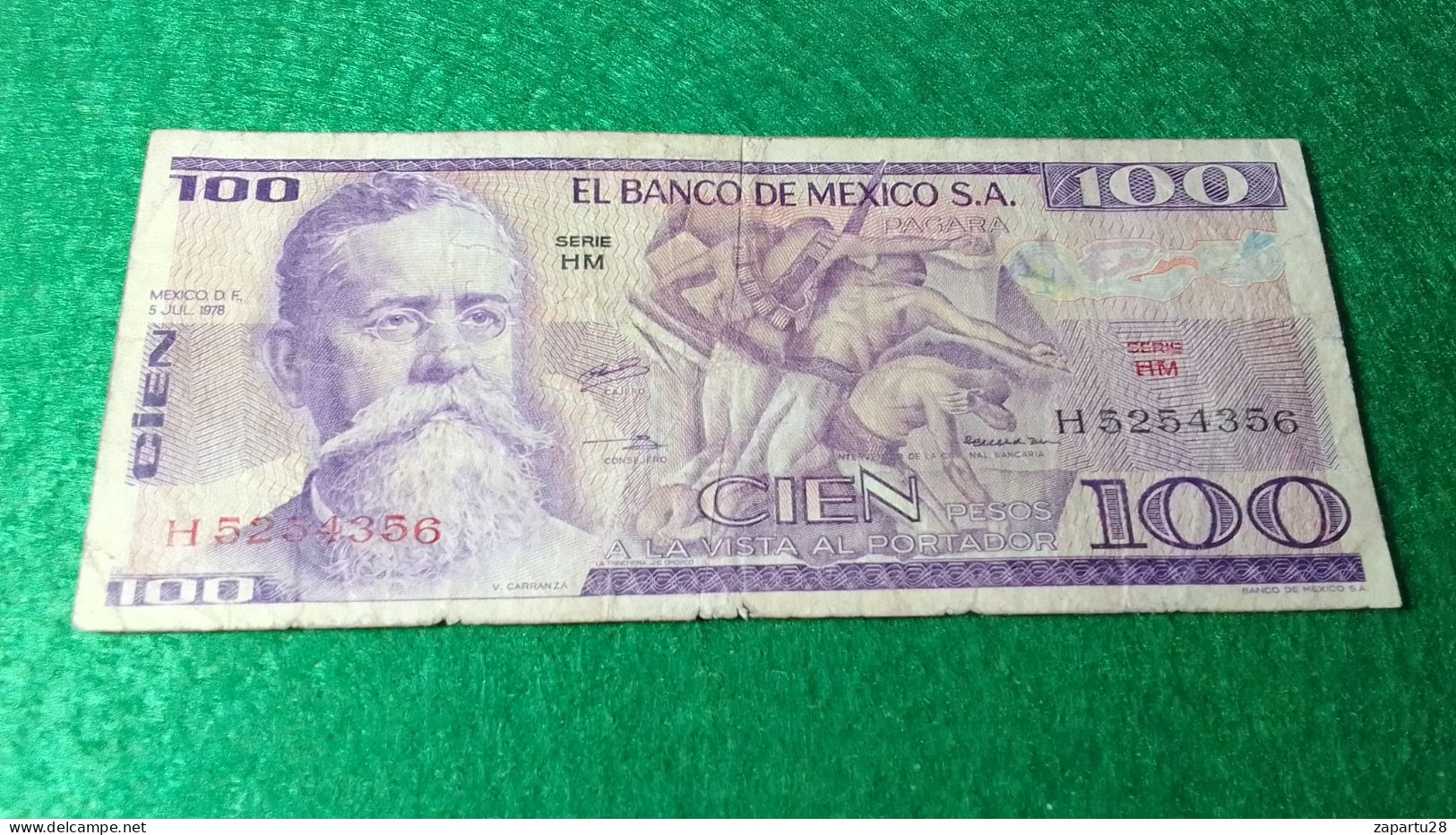 MEKSİKA -1982       100 PESOS          XF - Mexique