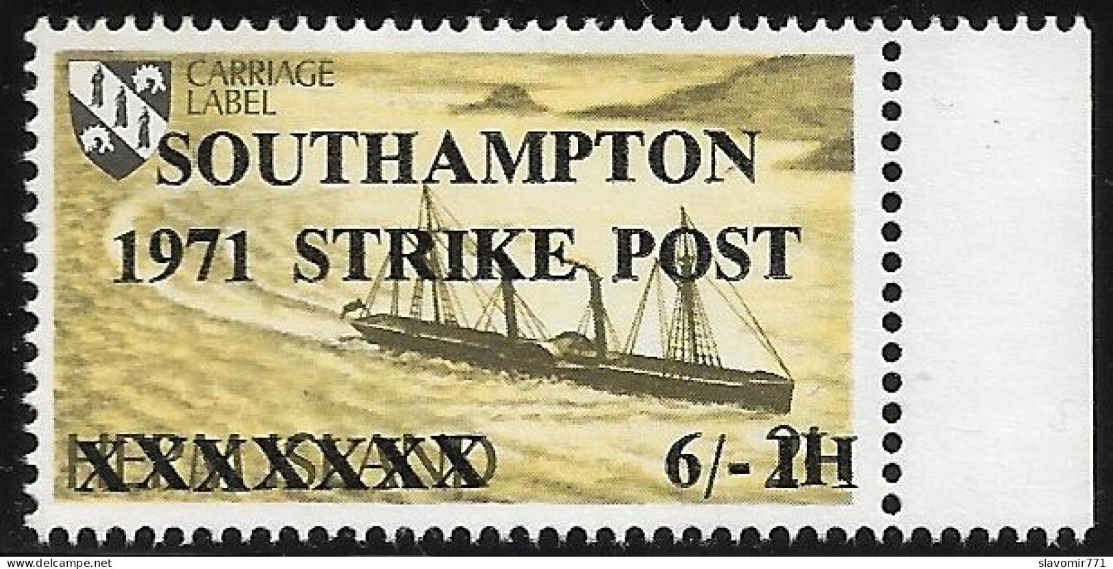 1971 SOUTHAMPTON STRIKE POST 6 ** Ovp. ** MNH - Local Issues