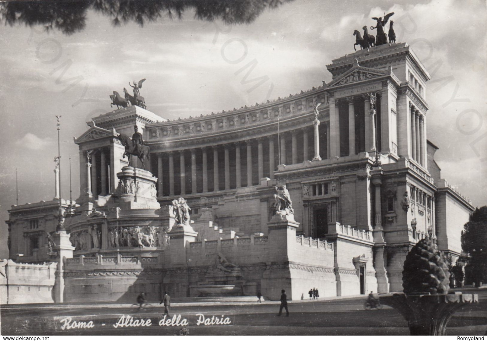 CARTOLINA  ROMA,LAZIO-ALTARE DELLA PATRIA-STORIA,MEMORIA,CULTURA,RELIGIONE,IMPERO ROMANO,BELLA ITALIA,VIAGGIATA 1953 - Altare Della Patria