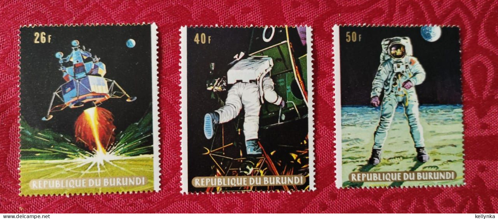 Burundi - 341A/C (BL33) - Alunissage - 1969 - MNH - Unused Stamps
