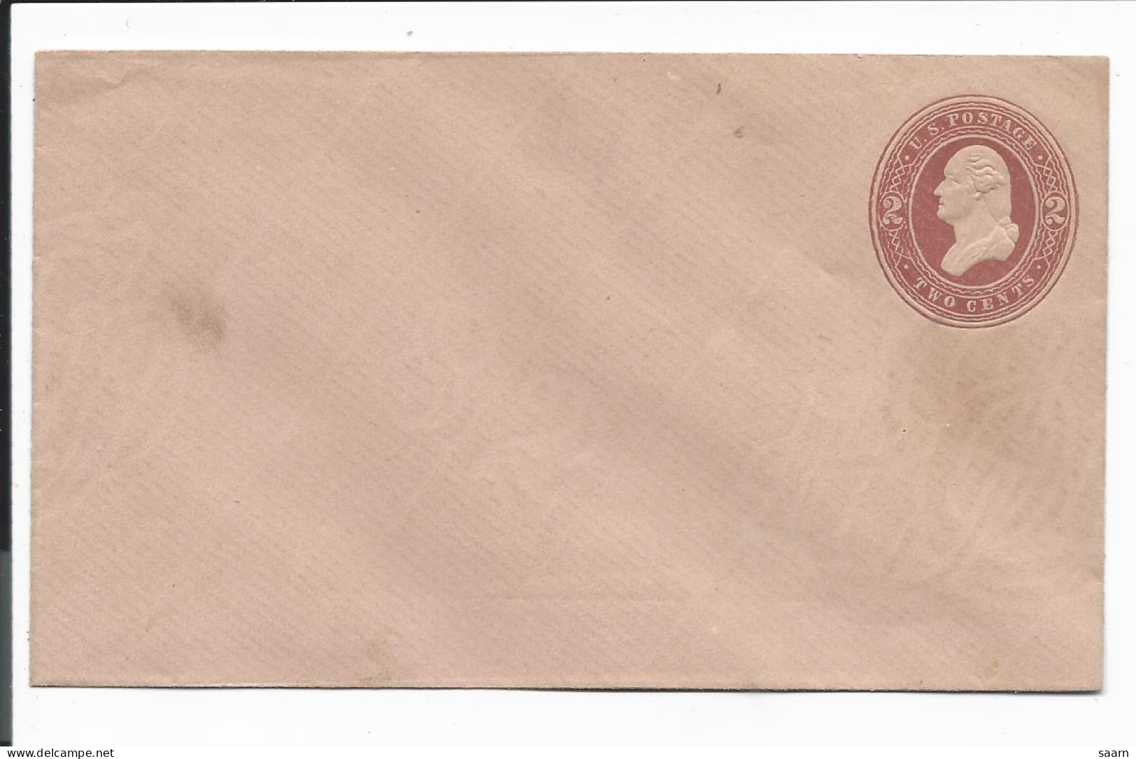 USA  U 291 **  -   2 Ct Umschlag Washington (140 X 82) - 1921-40