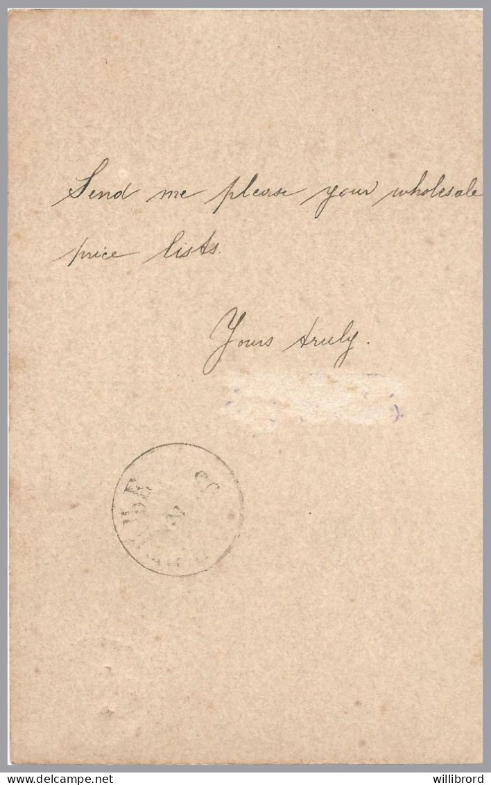 GREAT BRITAIN - ST. LUCIA - 1895 1½d QV Postal Stationery Card - Used To Cetinje, MONTENEGRO - Storia Postale