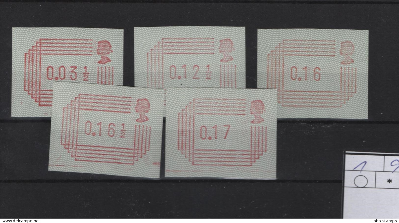 GB Michel Cat.No..  ATM Mnh/** 1 Set - Post & Go Stamps
