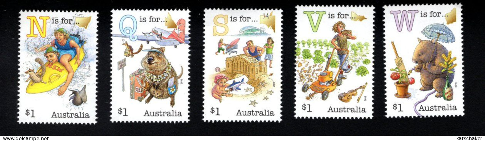 1937210688 2016 SCOTT 4452 - 4456 (XX)  POSTFRIS  MINT NEVER HINGED - ITEMS STARTING WITH THE SAME LETTER - Nuevos