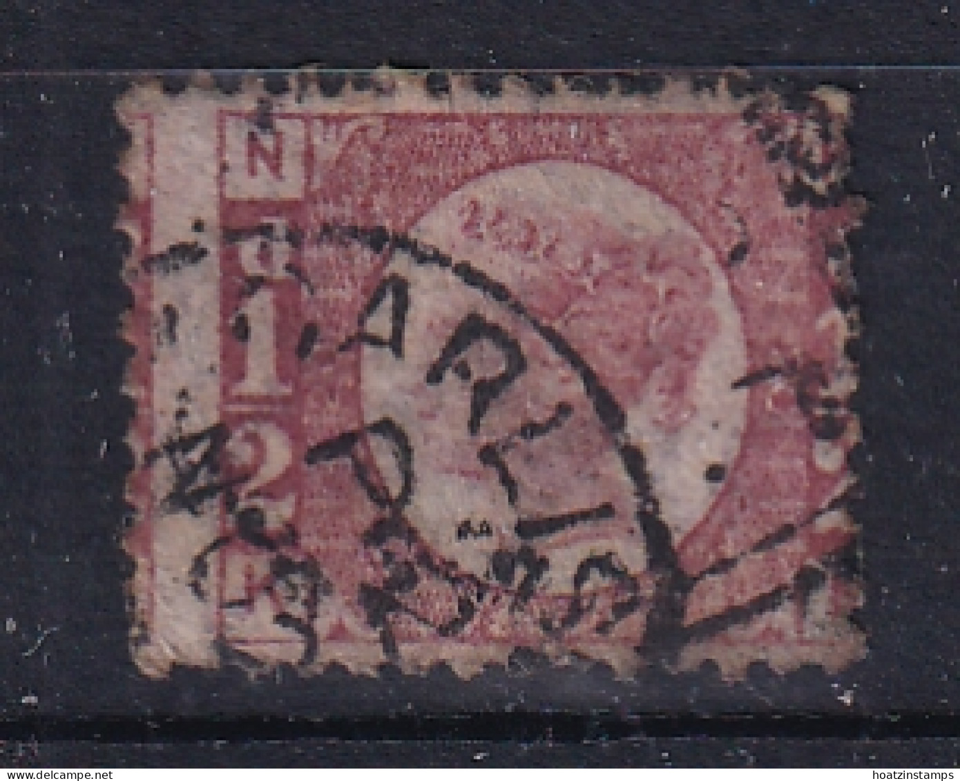 G.B.: 1870/79   QV   ½d    [Plate 20]   Used - Used Stamps