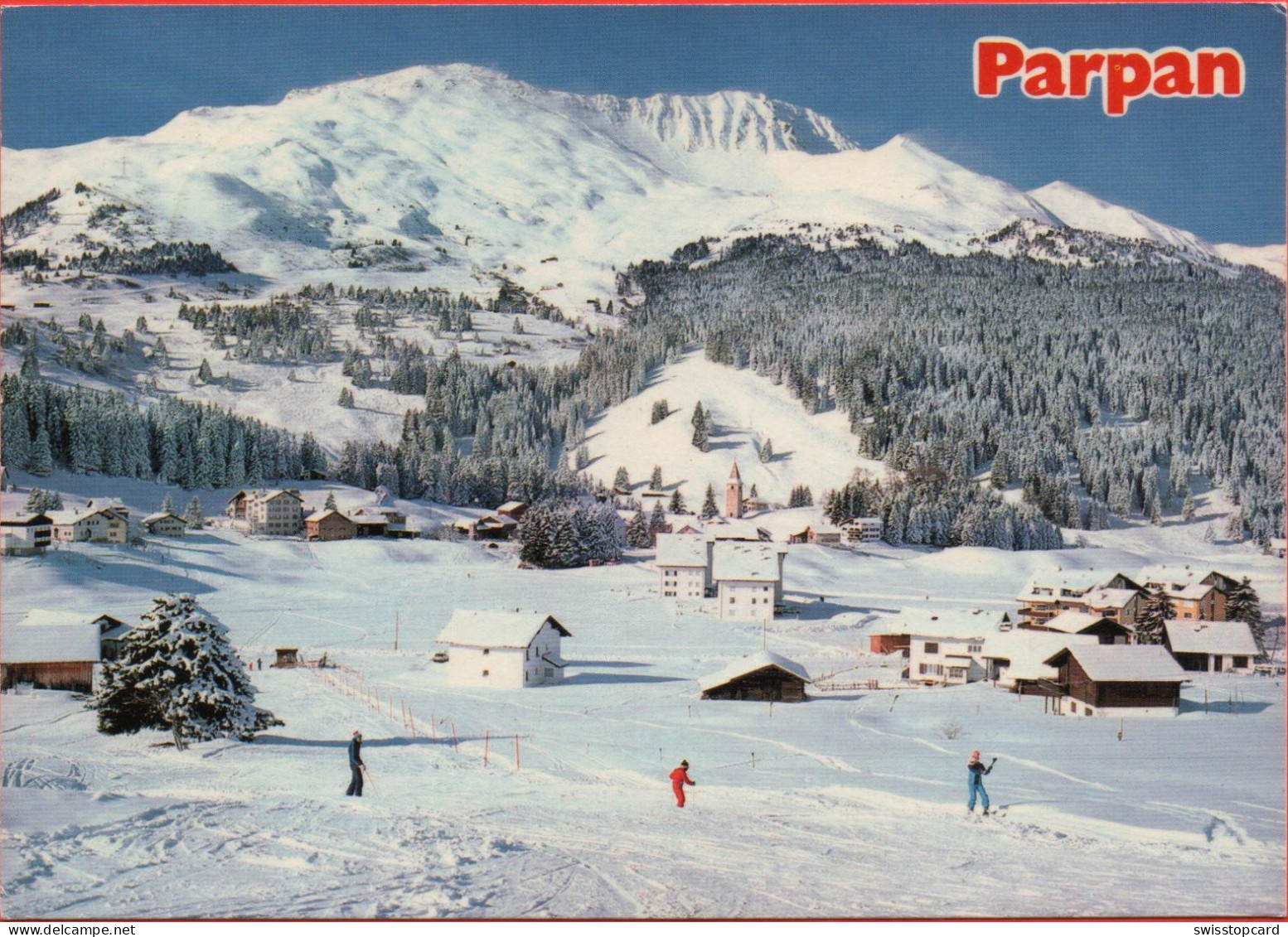 PARPAN Gegen Das Skigebiet Von Alp Stätz Skilift - Parpan