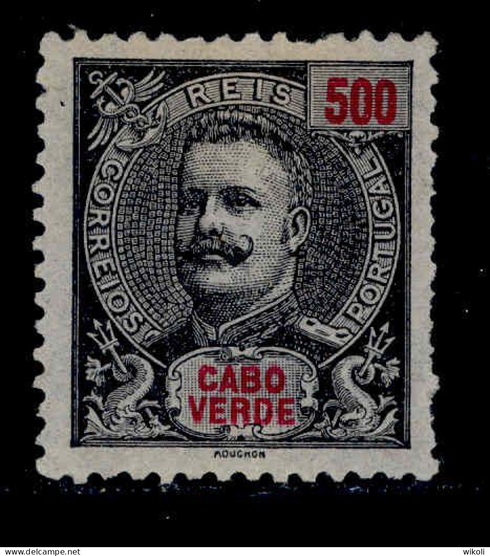 ! ! Cabo Verde - 1898 D. Carlos 500 R - Af. 50 - MH (ca 168) - Isola Di Capo Verde