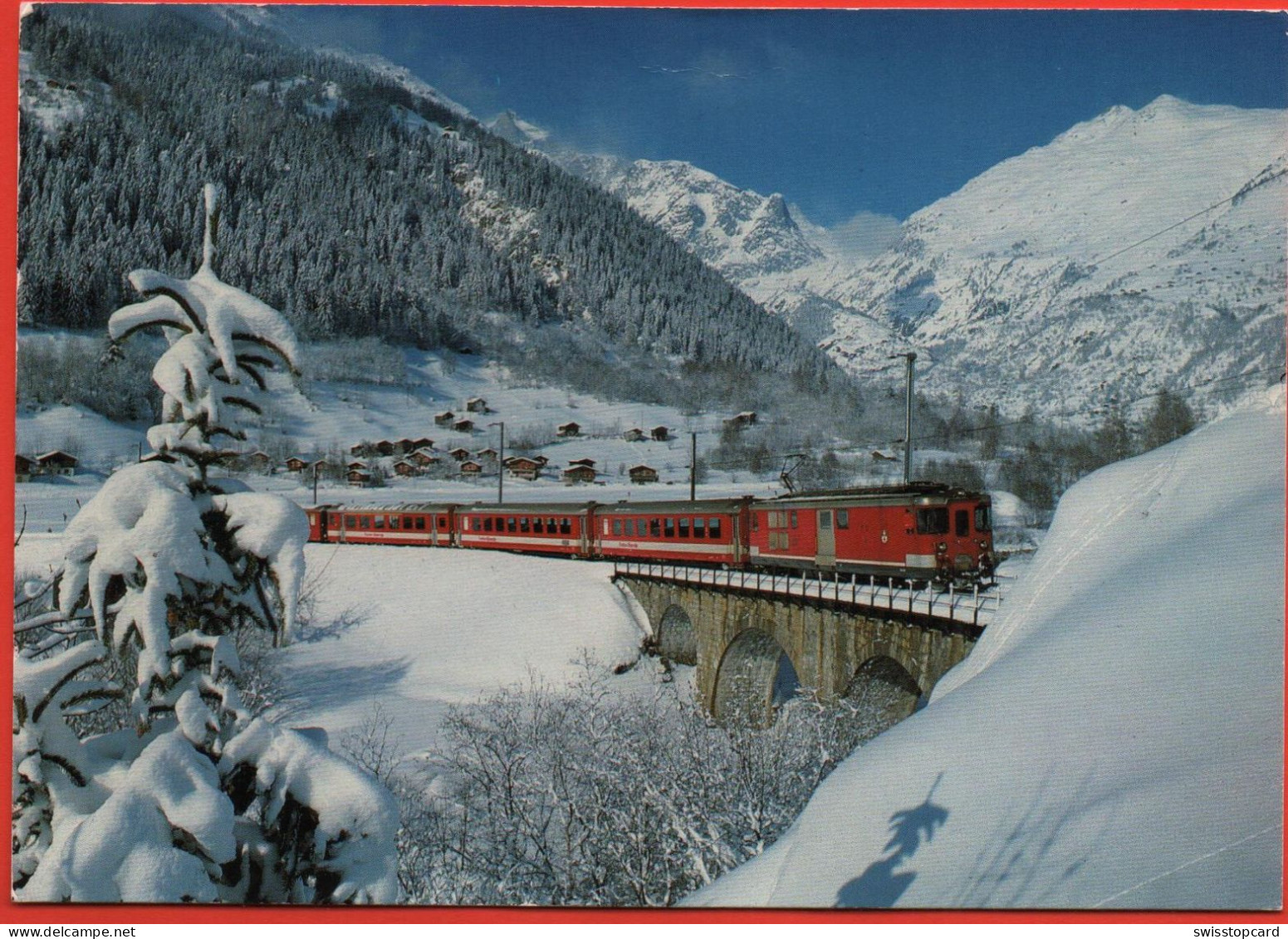 FIESCH Die Furka-Oberalp-Bahn Bei Fiesch - Fiesch