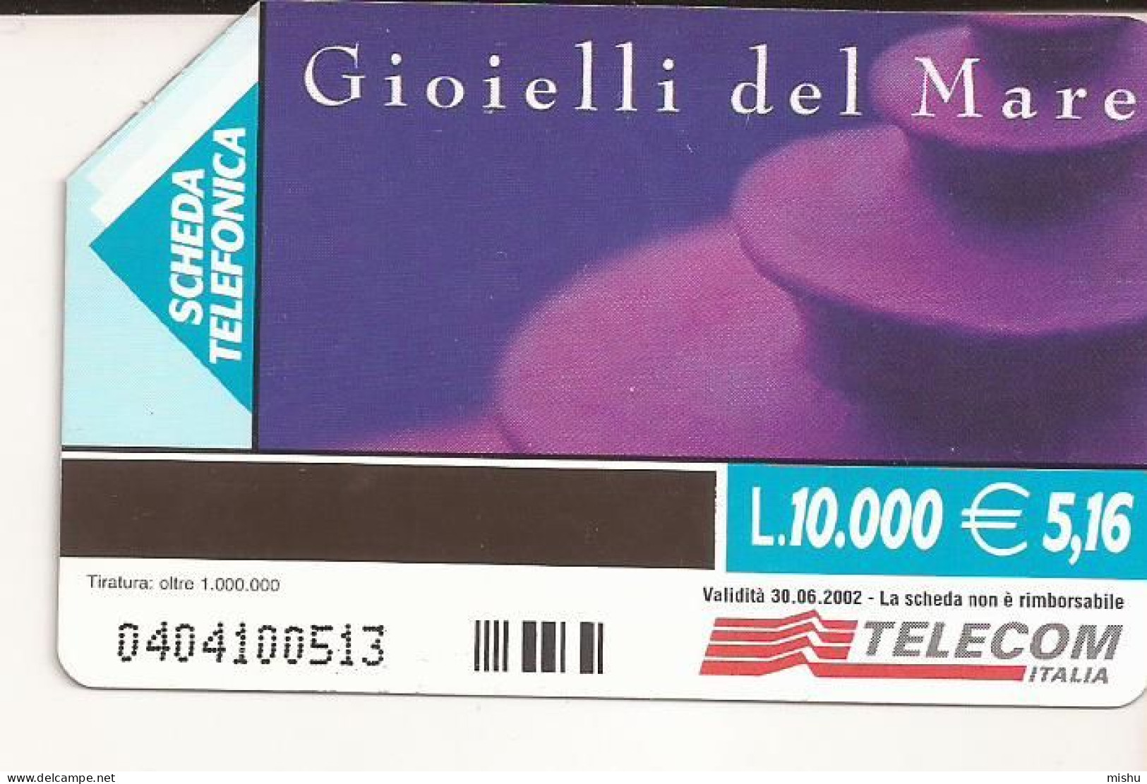CT1 - Italy Phonecard - Telecom Italia  - 10000 Lire - Gioielli Del Mare - Other & Unclassified