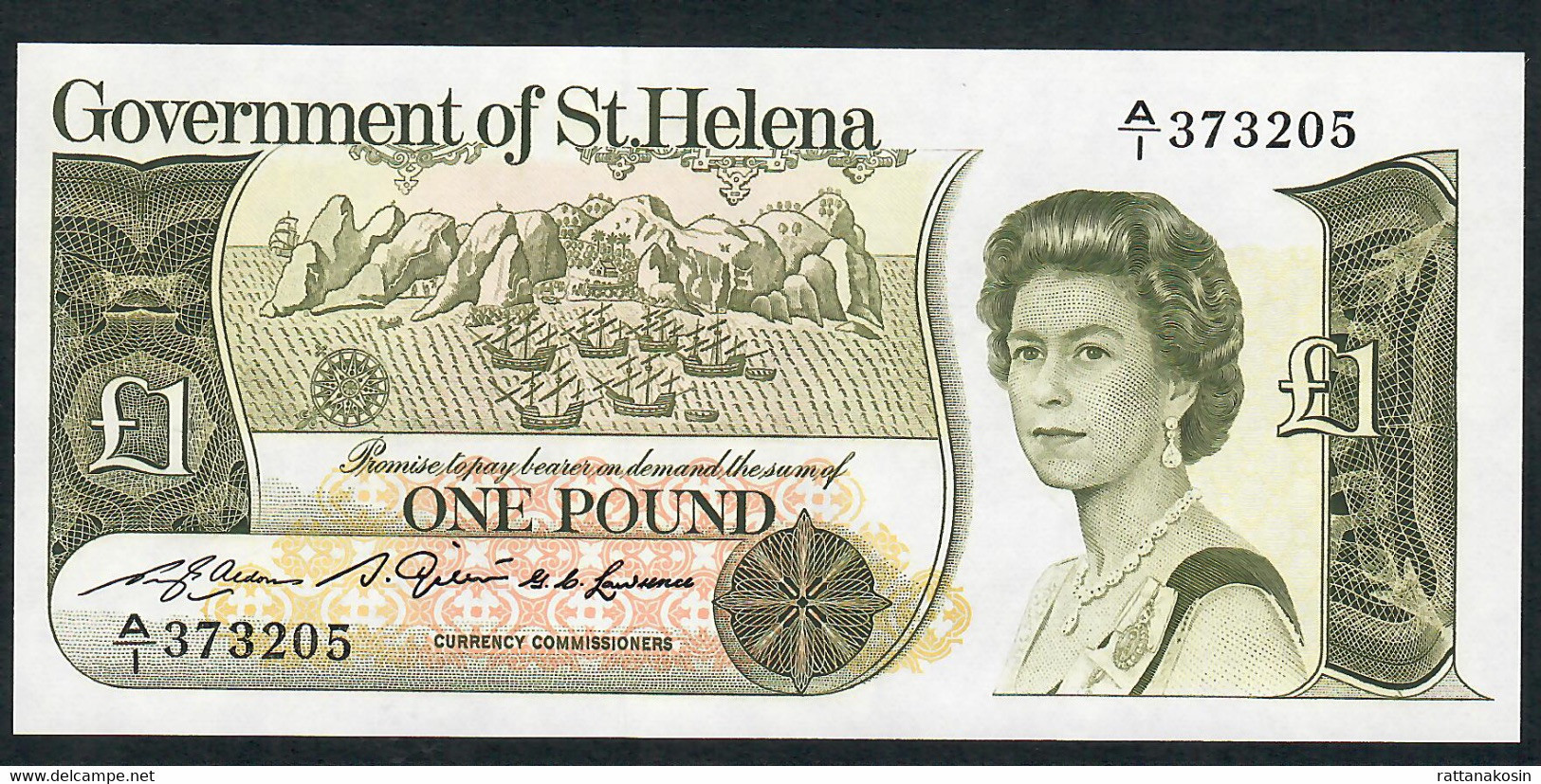 SAINT HELENA  P9   1  POUND   1981 Signature 1   UNC. - Sint-Helena