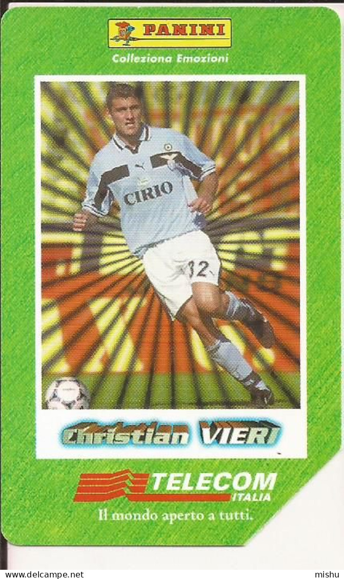 CT1 - Italy Phonecard - Telecom Italia  - 10000 Lire - Panini, Christiano Vieri - Altri & Non Classificati