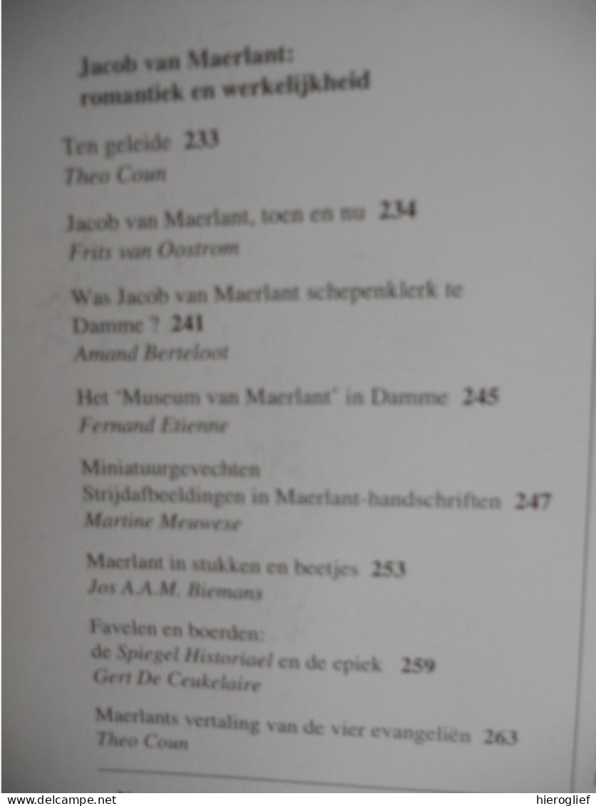 Jacob Van Maerlant : Romantiek & Werkelijkheid - Themanr 247 Tijdschrift VLAANDEREN Schepen Klerk Damme / Brugge - Histoire