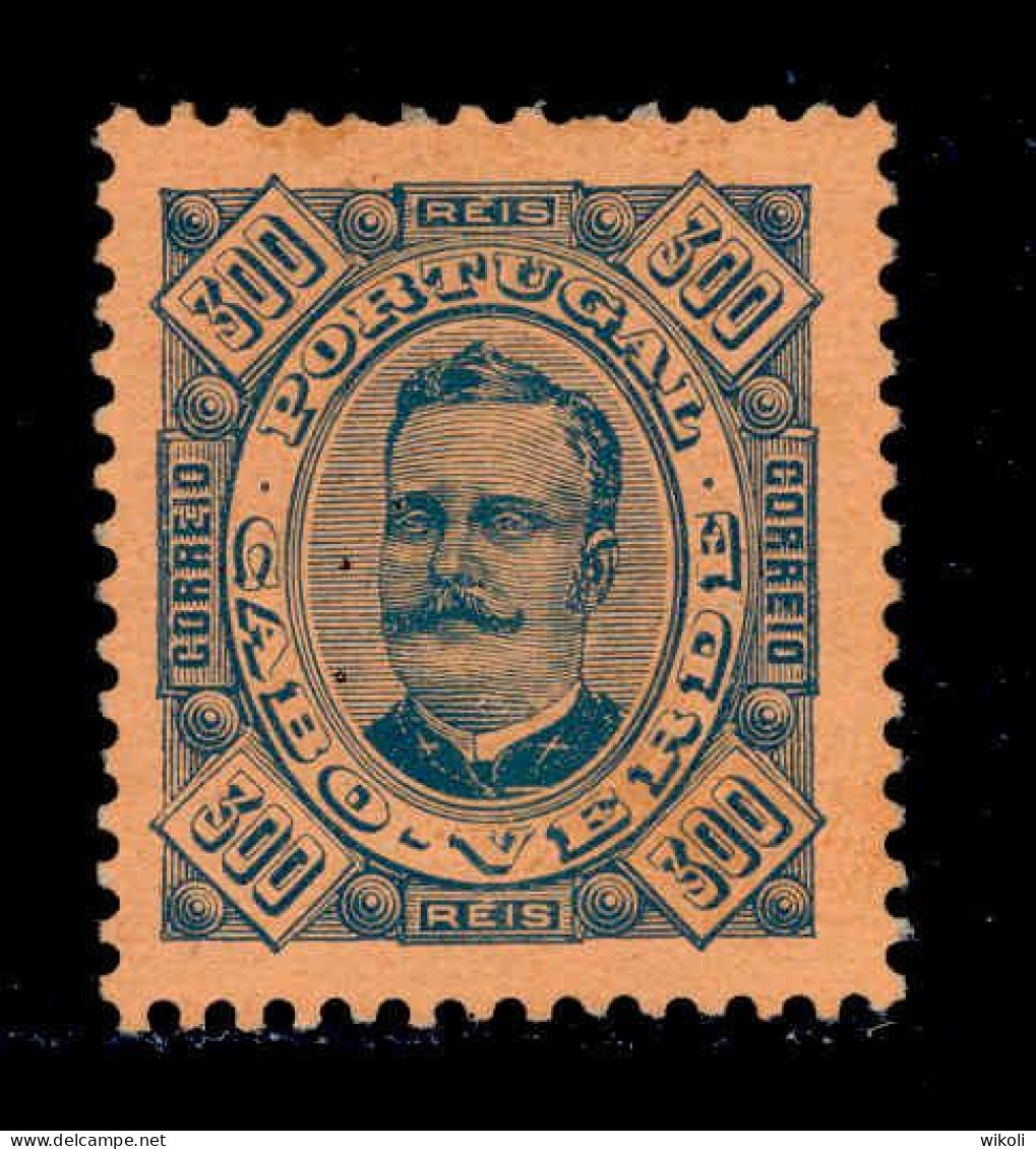 ! ! Cabo Verde - 1893 D. Carlos 300 R - Af. 36 - MH (ca 184) - Kapverdische Inseln