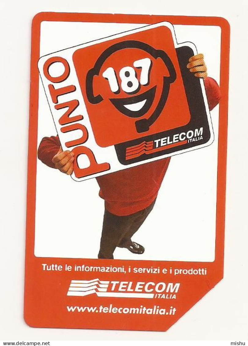 CT1 - Italy Phonecard - Telecom Italia  - 10000 Lire - 5,16 Euro - Punto 187 - Otros & Sin Clasificación