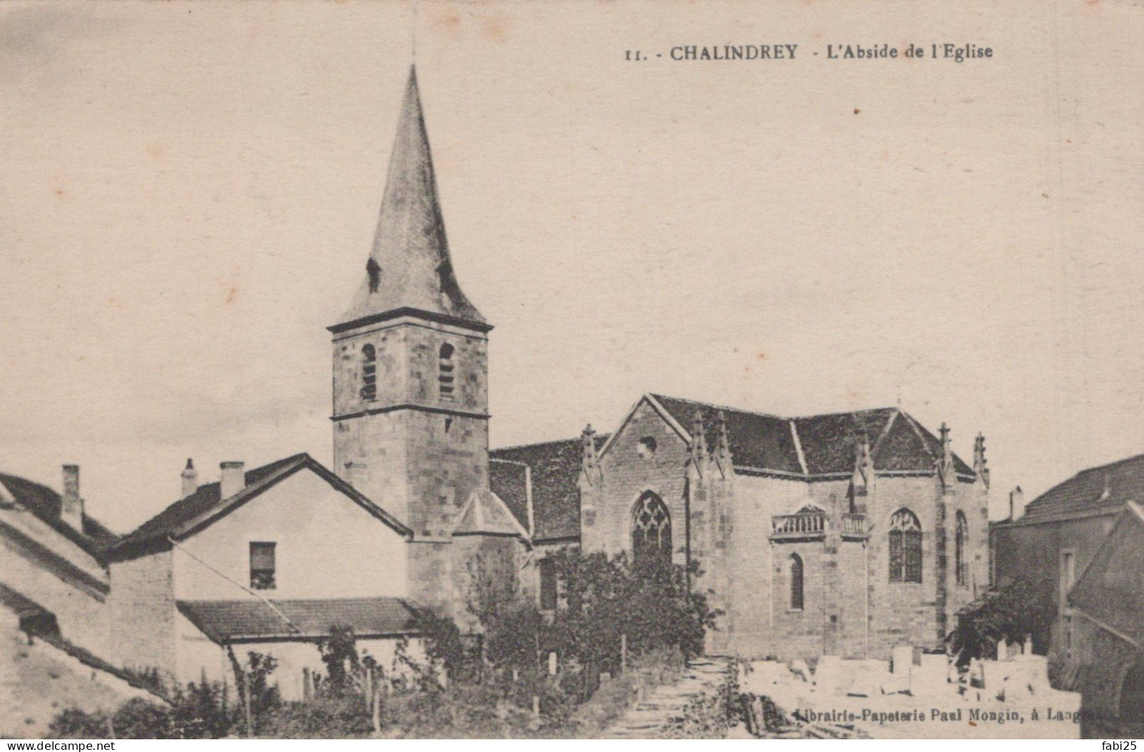 CHALINDREY L ABSIDE DE L EGLISE - Chalindrey