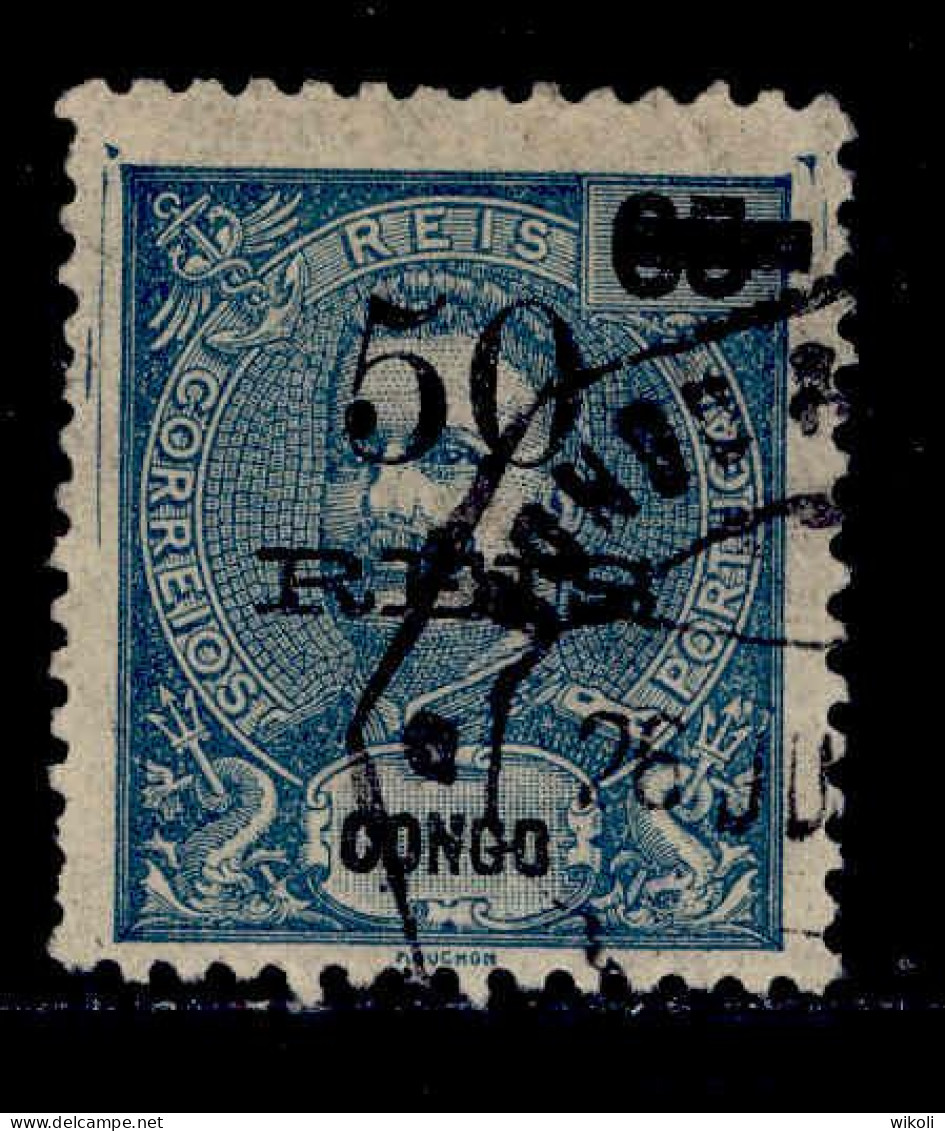 ! ! Congo - 1905 D. Carlos  50 R - Af. 54 - Used (ca 190) - Portuguese Congo