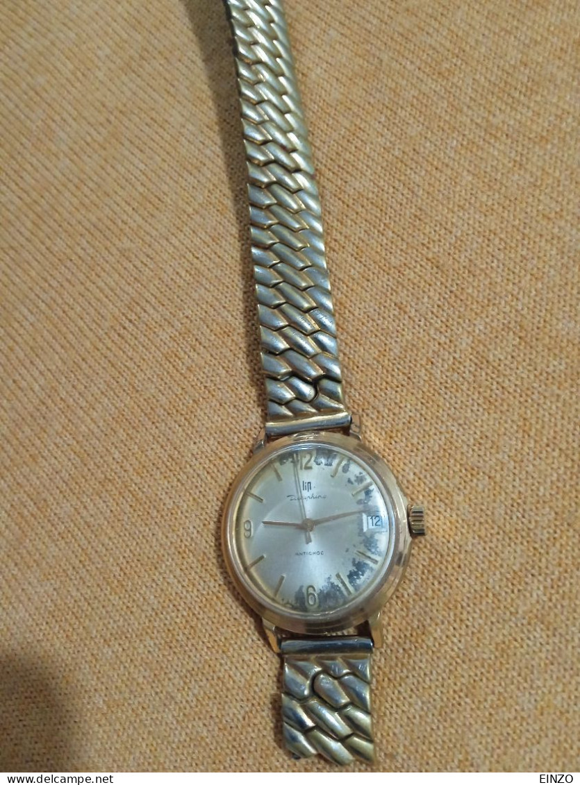 VINTAGE MONTRE LIP DAUPHINE Mécanique Plaqué Or - Watches: Old