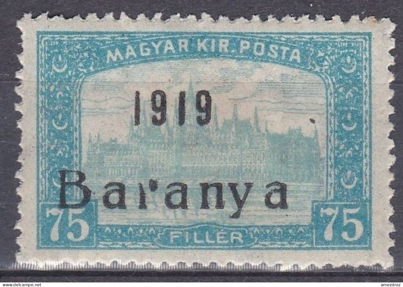 Baranya 1919 Mi 28 Erreur Typique - (r) Cassé (K3) - Baranya