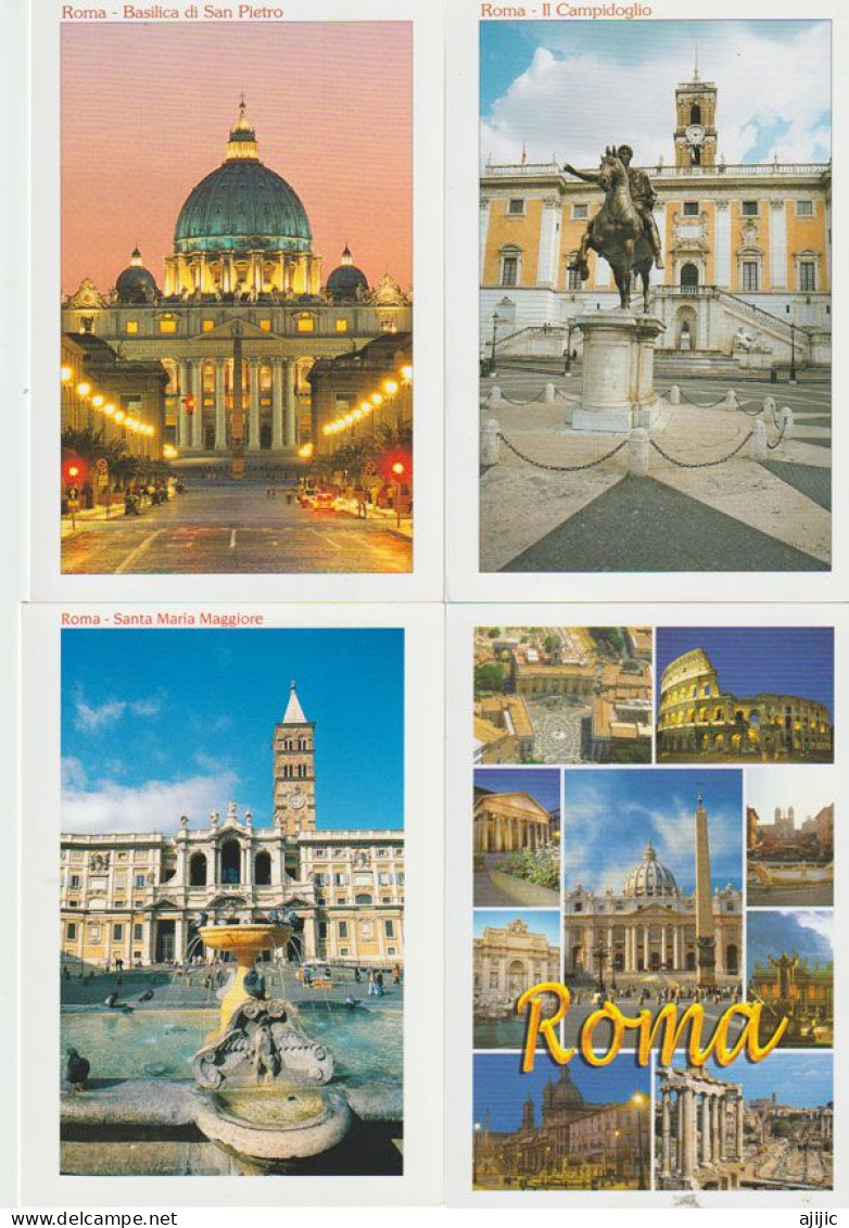Basilica Di San Pietro,Santa Maria Maggiore, Il Campidoglio, Etc. Lot De 4 Cartes Postales - Collezioni & Lotti