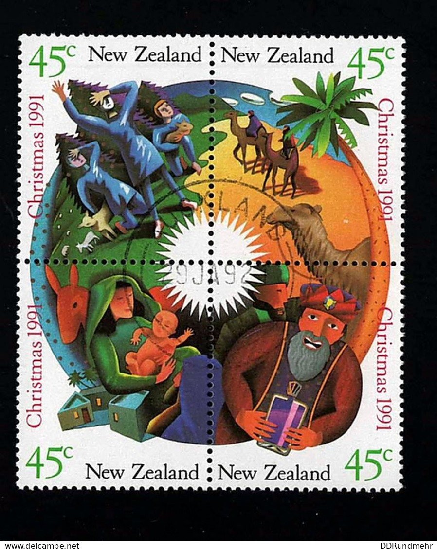 1991 Christmas  Michel NZ 1201-1204 Stamp Number NZ 1061a Yvert Et Tellier NZ 1145-1148 Stanley Gibbons NZ 1628a - Used Stamps