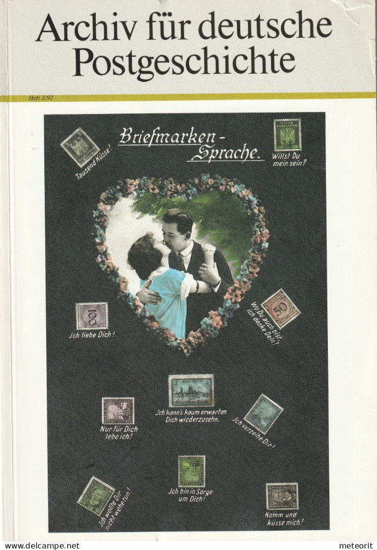 Archiv Für Deutsche Postgeschichte, Heft 2/1992 , 144 Seiten, ISSN 0003-8989 - Philately And Postal History