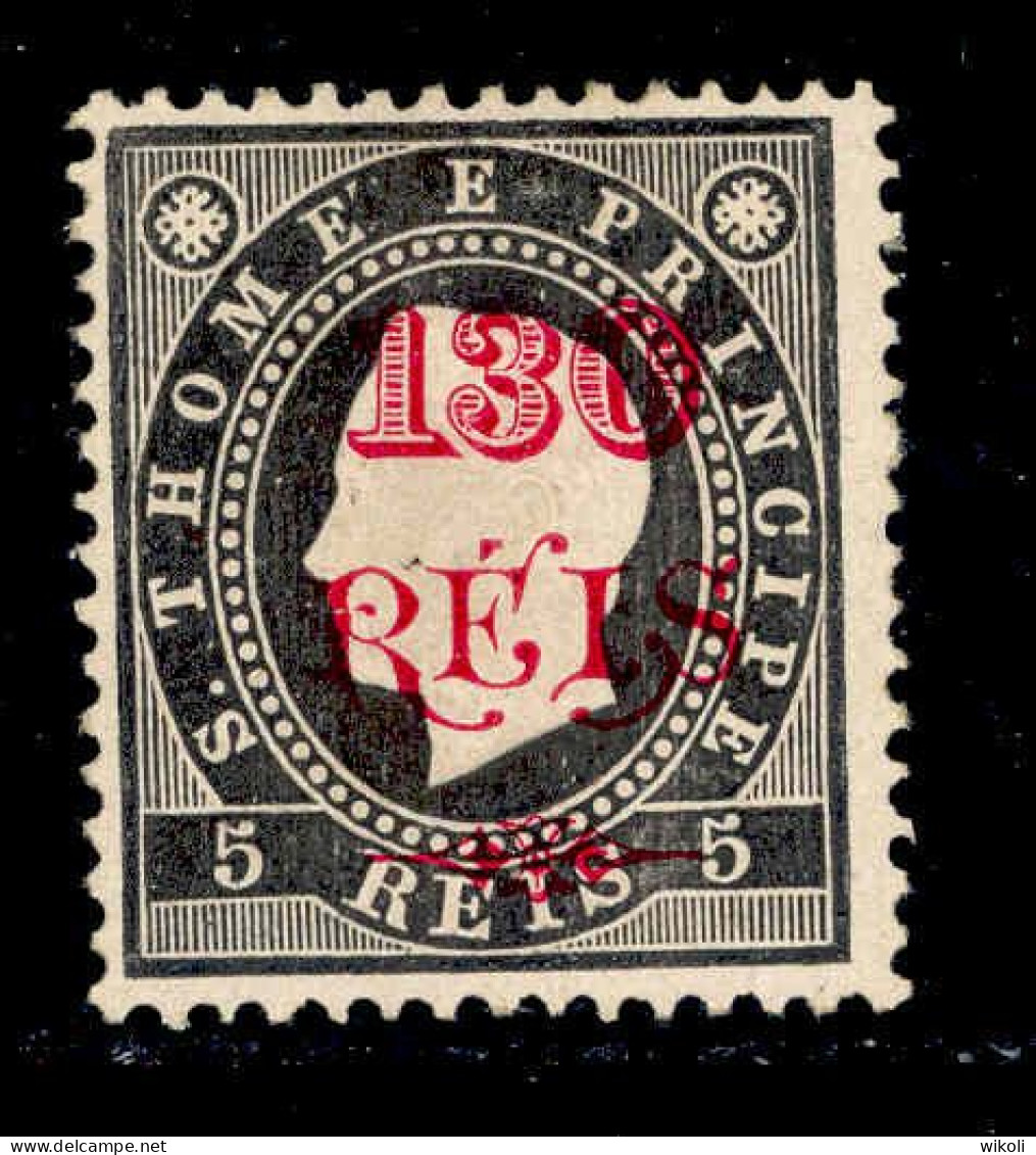 ! ! St. Thomas - 1902 D. Luis OVP 130 R (Perf. 12 3/4) - Af. 66a - MH (ca 222) - St. Thomas & Prince