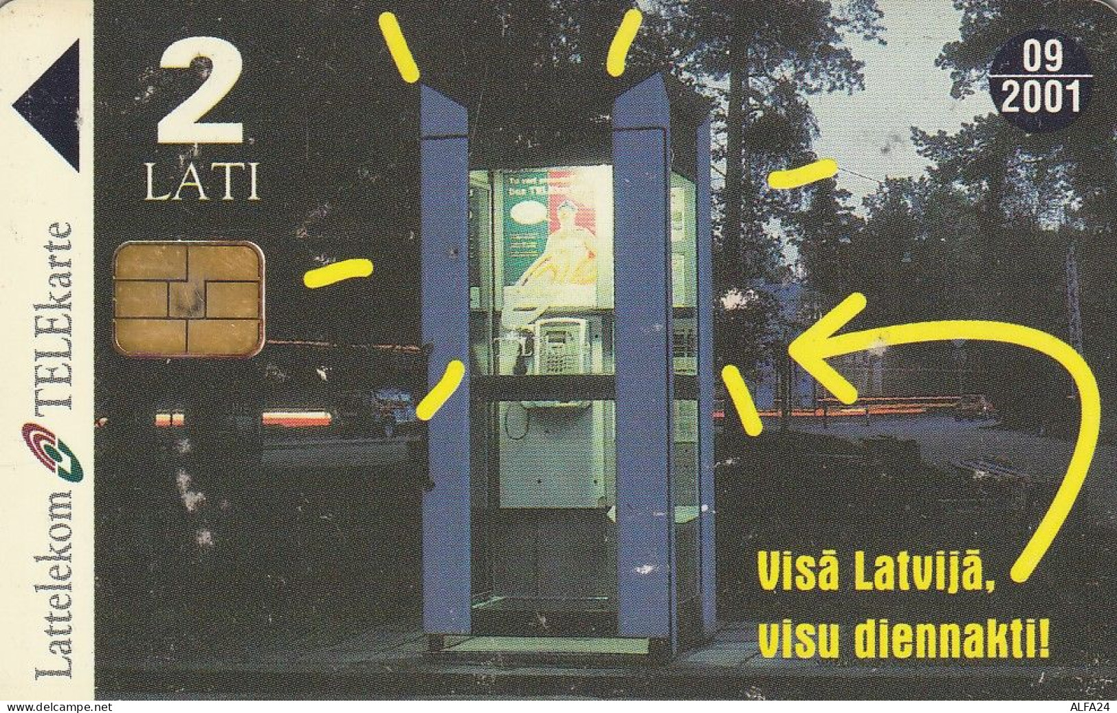 PHONE CARD LETTONIA  (H21.5 - Letland