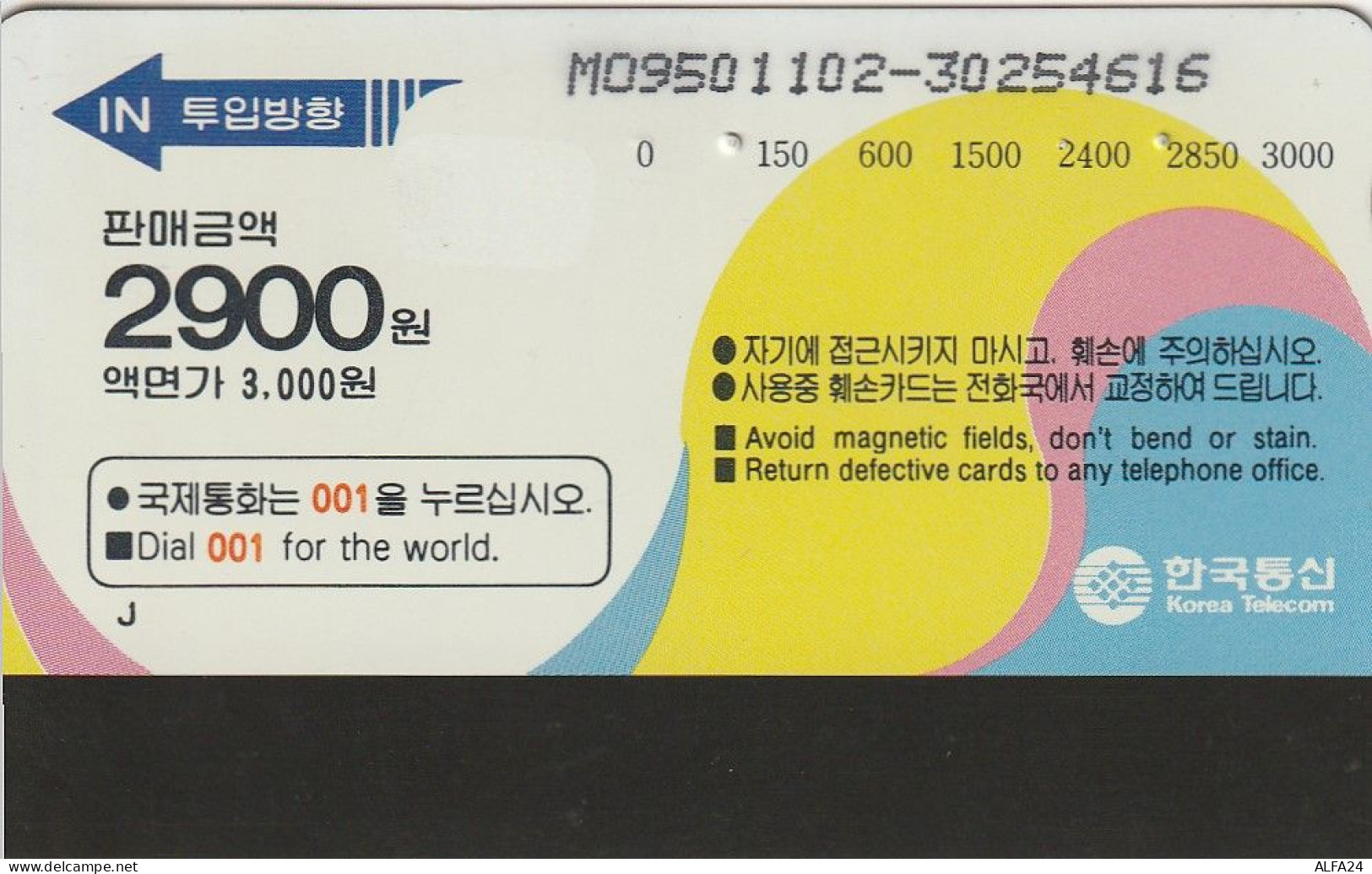 PHONE CARD COREA SUD  (H24.7 - Corée Du Sud