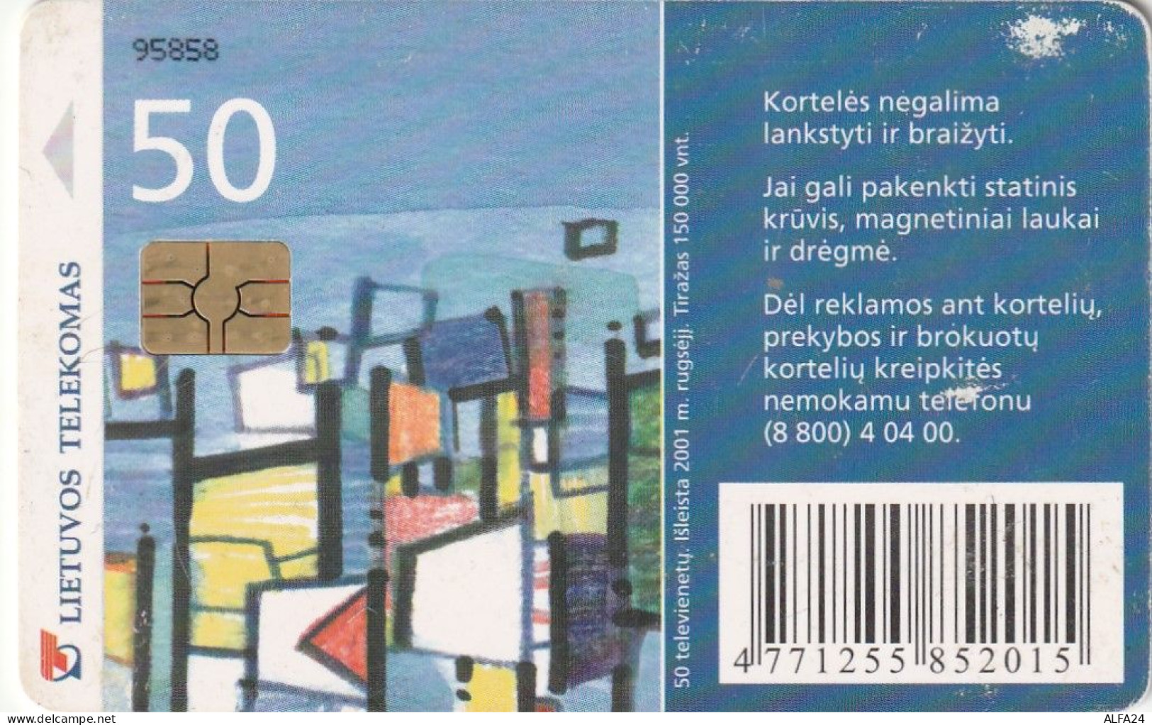 PHONE CARD LITUANIA (H24.8 - Lithuania