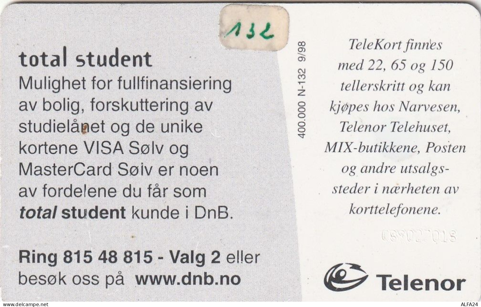 PHONE CARD NORVEGIA  (H30.4 - Norvegia