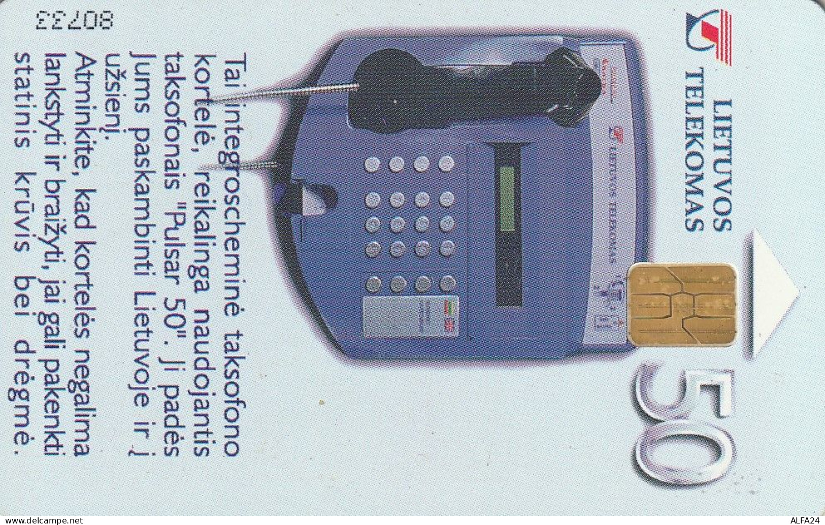 PHONE CARD LITUANIA  (H31.4 - Litauen