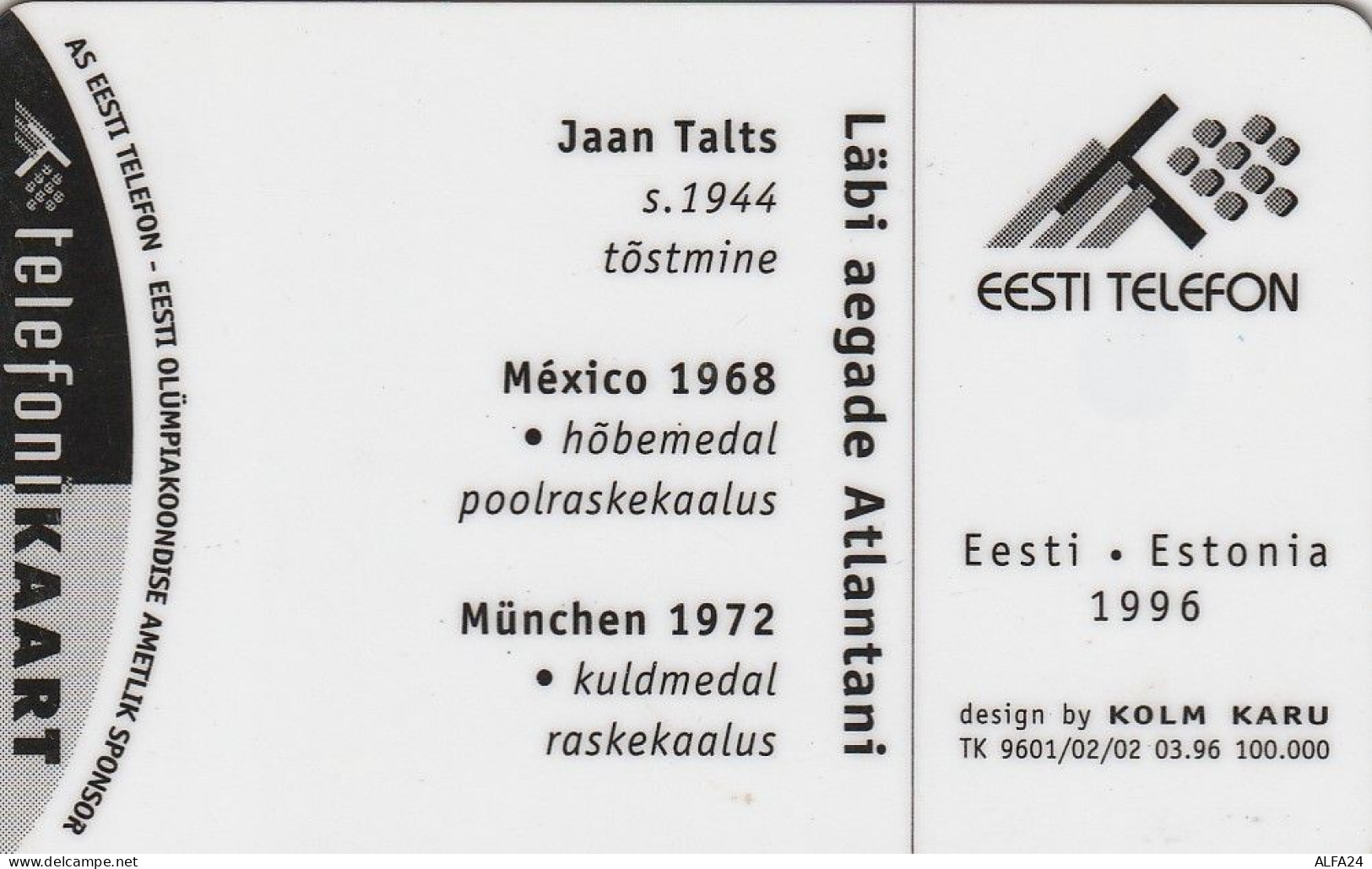 PHONE CARD ESTONIA  (H36.6 - Estonie