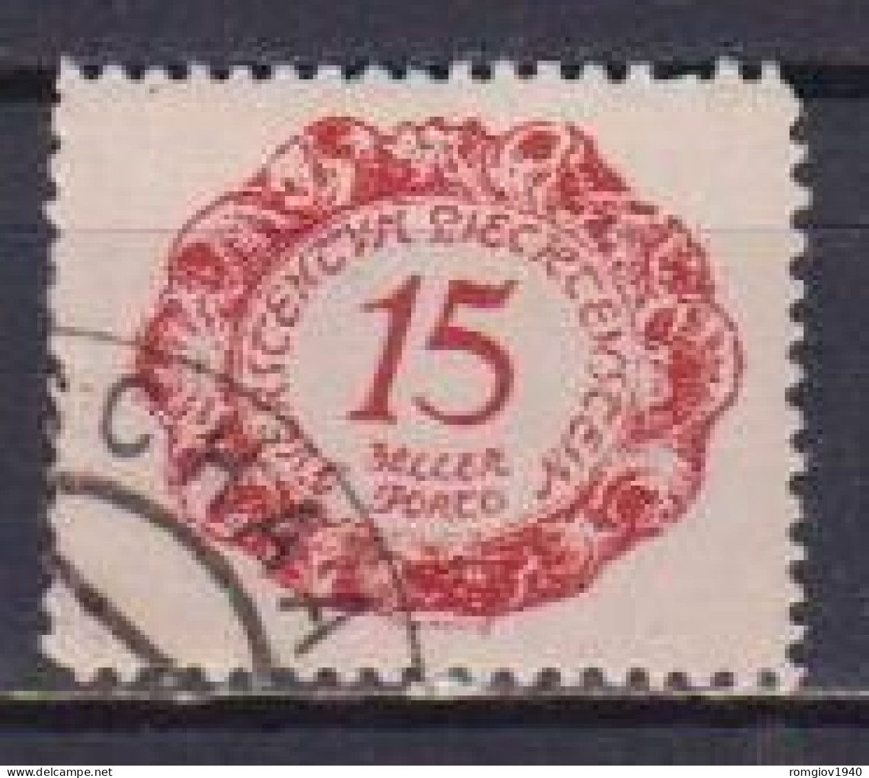 LIECHTENSTEIN  1920 SEGNATASSE  VALORE IN UN OVALE UNIF. 3  USATO VF - Impuesto