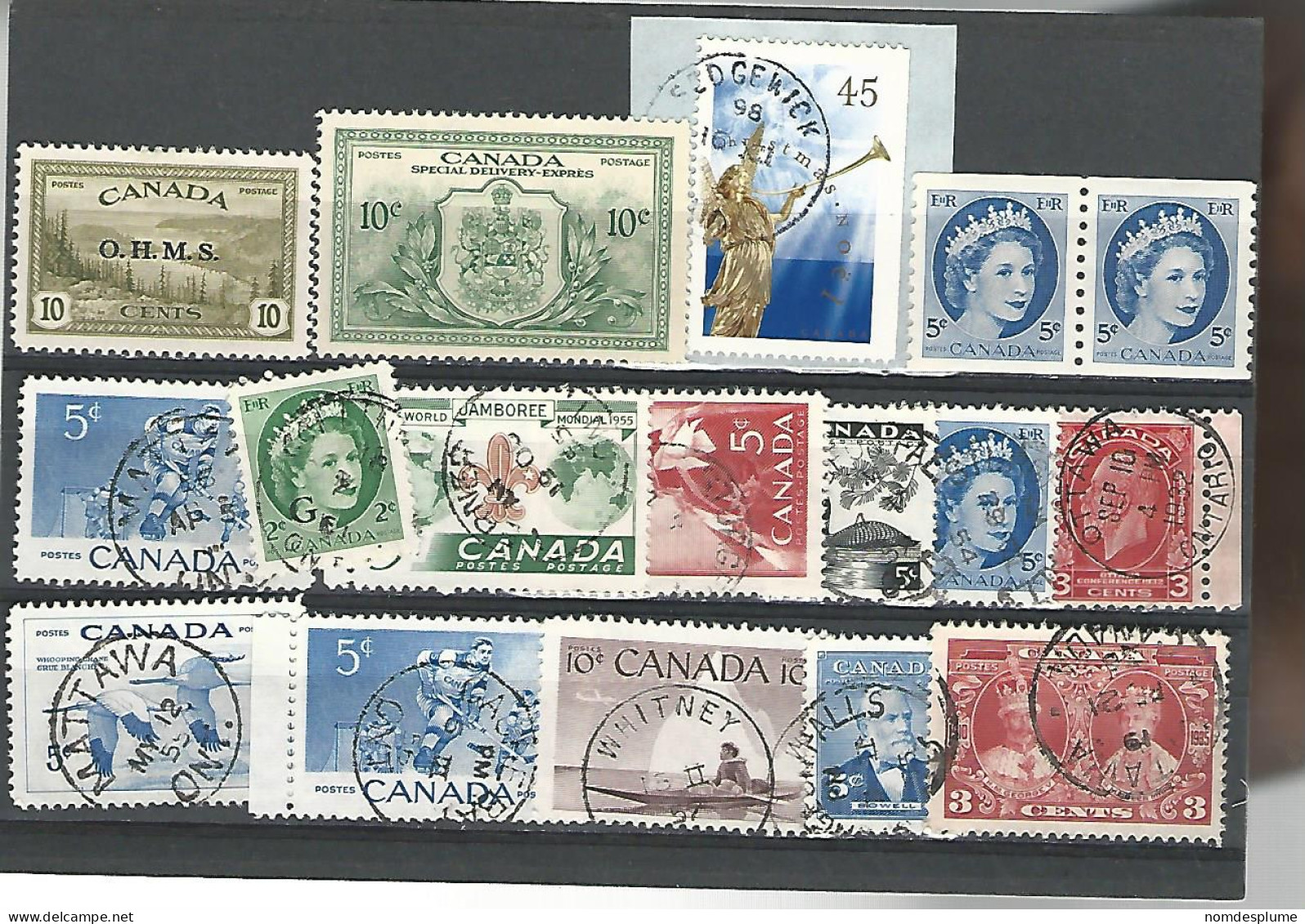 54605 ) Collection Canada Queen King  Special Delivery OHMS - Verzamelingen