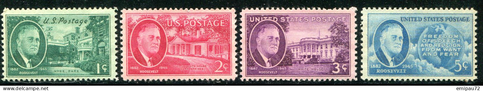 ETATS-UNIS- Y&T N°482 à 485- Neufs Sans Charnière ** - Unused Stamps