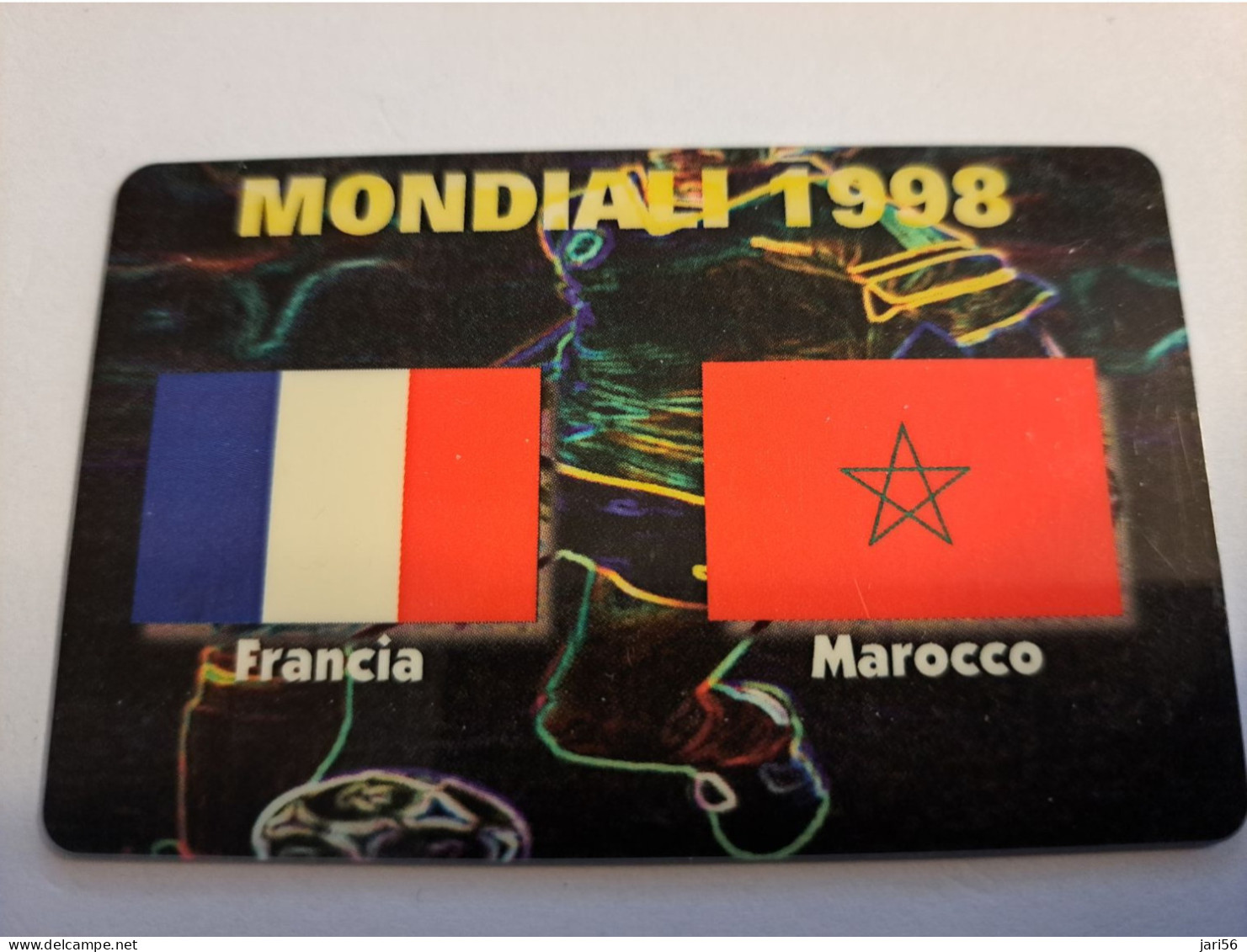 ITALIA/ITALY  PREPAID/ MONDIALI 1998 / FLAGS/ FRANCE MAROCCO MINT      **16068** - Collezioni
