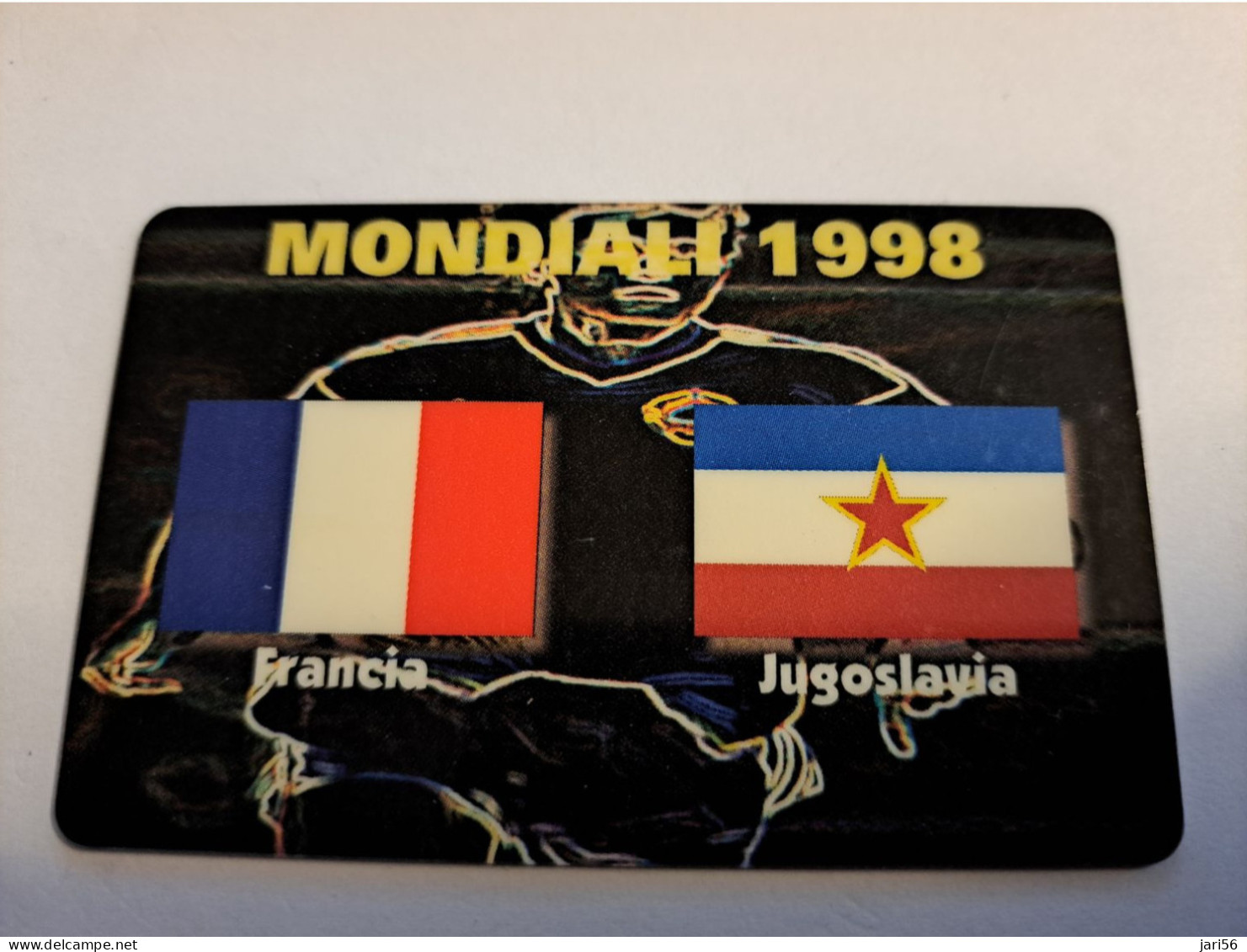 ITALIA/ITALY  PREPAID/ MONDIALI 1998 / FLAGS/ FRANCE / JUGOSLAVIA  MINT      **16069** - Colecciones'