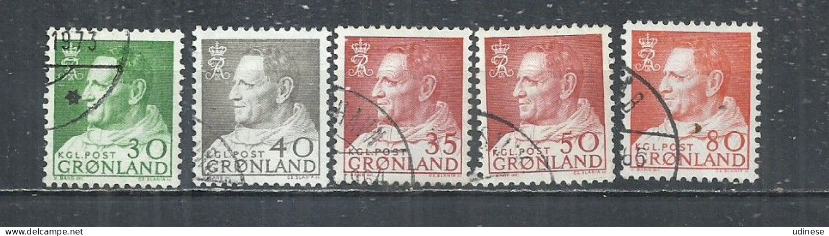 GREENLAND 1963 - KING FREDERICK IX - USED OBLITERE GESTEMPELT USADO - Usados