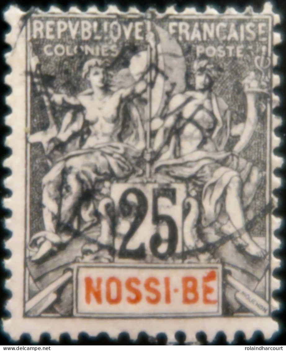 LP3972/359 - 1894 - COLONIES FRANÇAISES - NOSSI-BE - N°34 Avec Cachet à Date - Usados