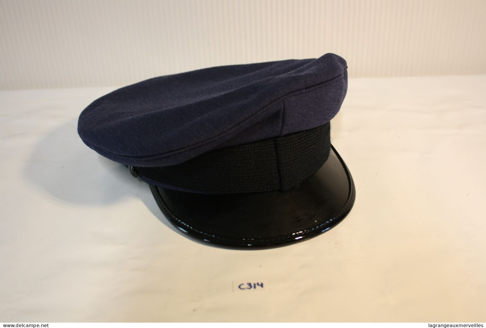 C314 Authentique Casquette - Képi - Belgique - Aviation - 1984 - Preta - Taille 56 - Uniforms