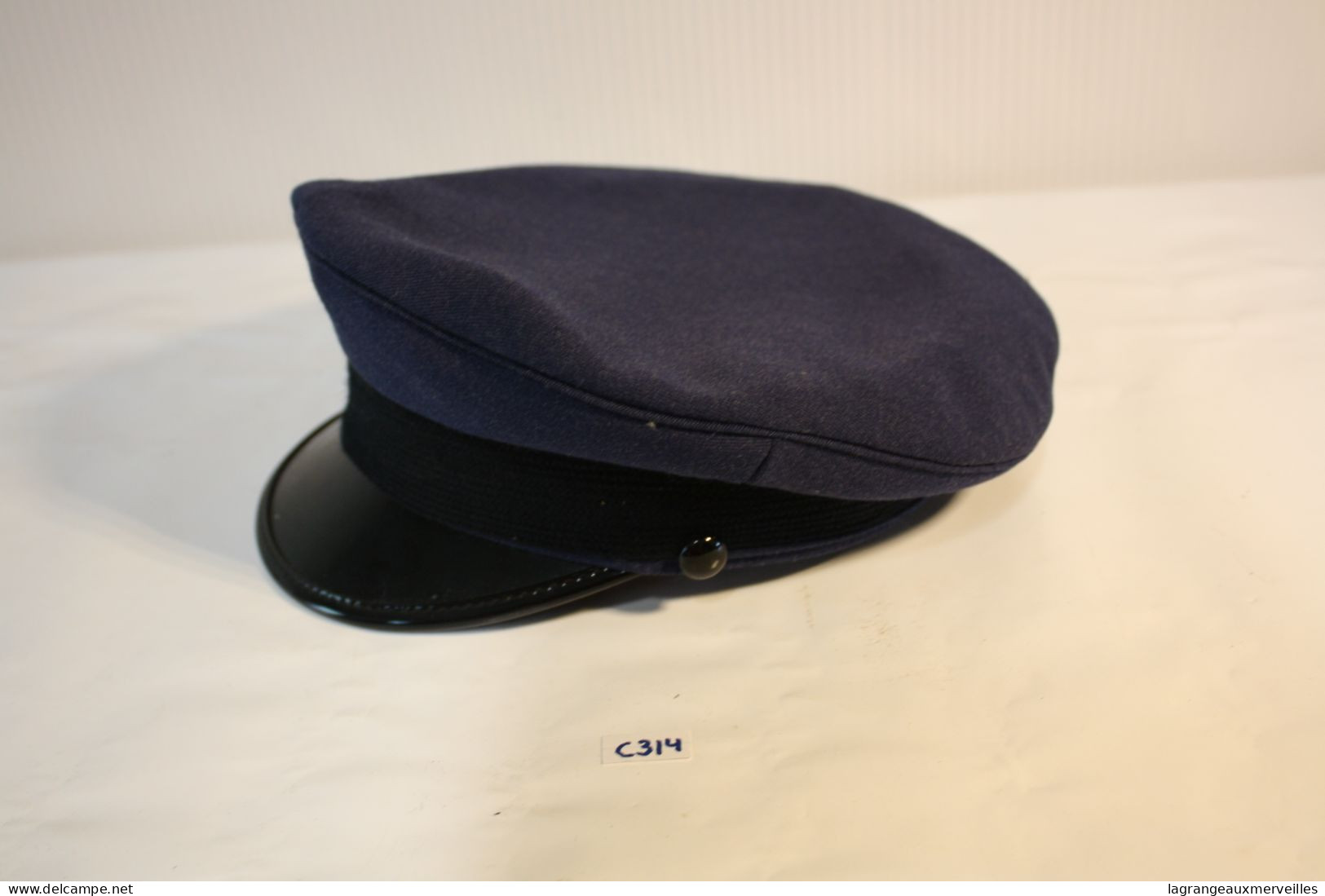 C314 Authentique Casquette - Képi - Belgique - Aviation - 1984 - Preta - Taille 56 - Uniformes