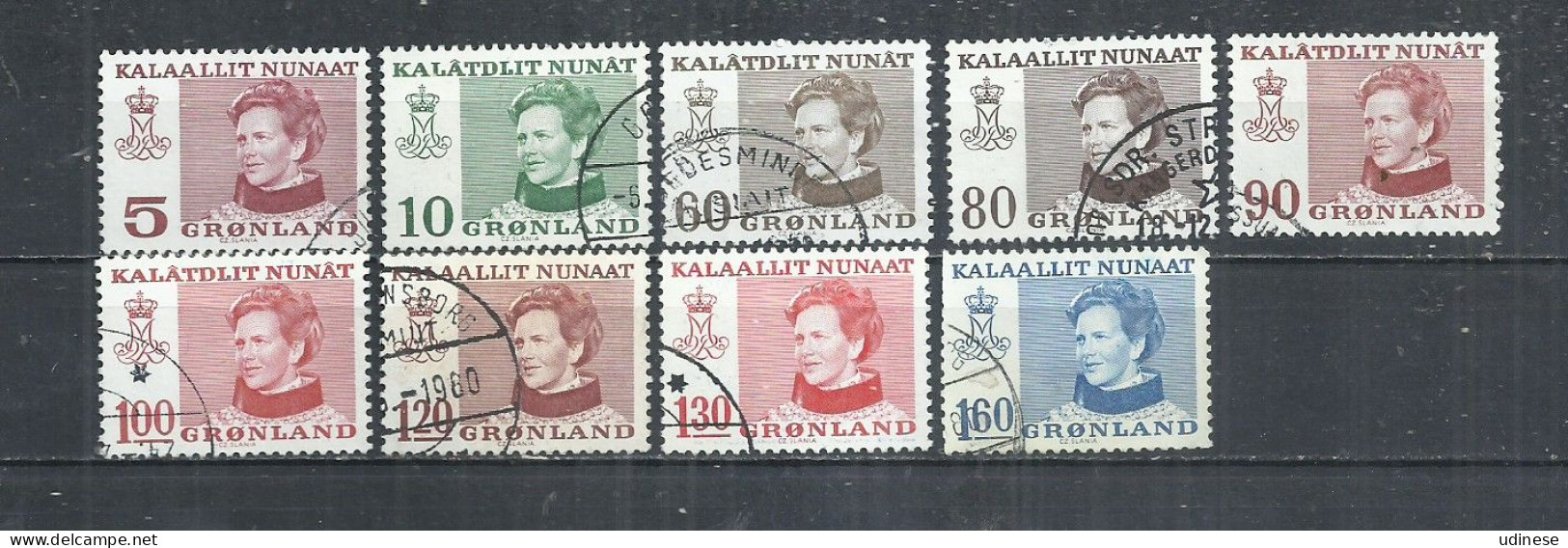 GREENLAND 1973-1979 - QUEEN MARGRETHE II - USED OBLITERE GESTEMPELT USADO - N. 1 ISSUED - Gebruikt