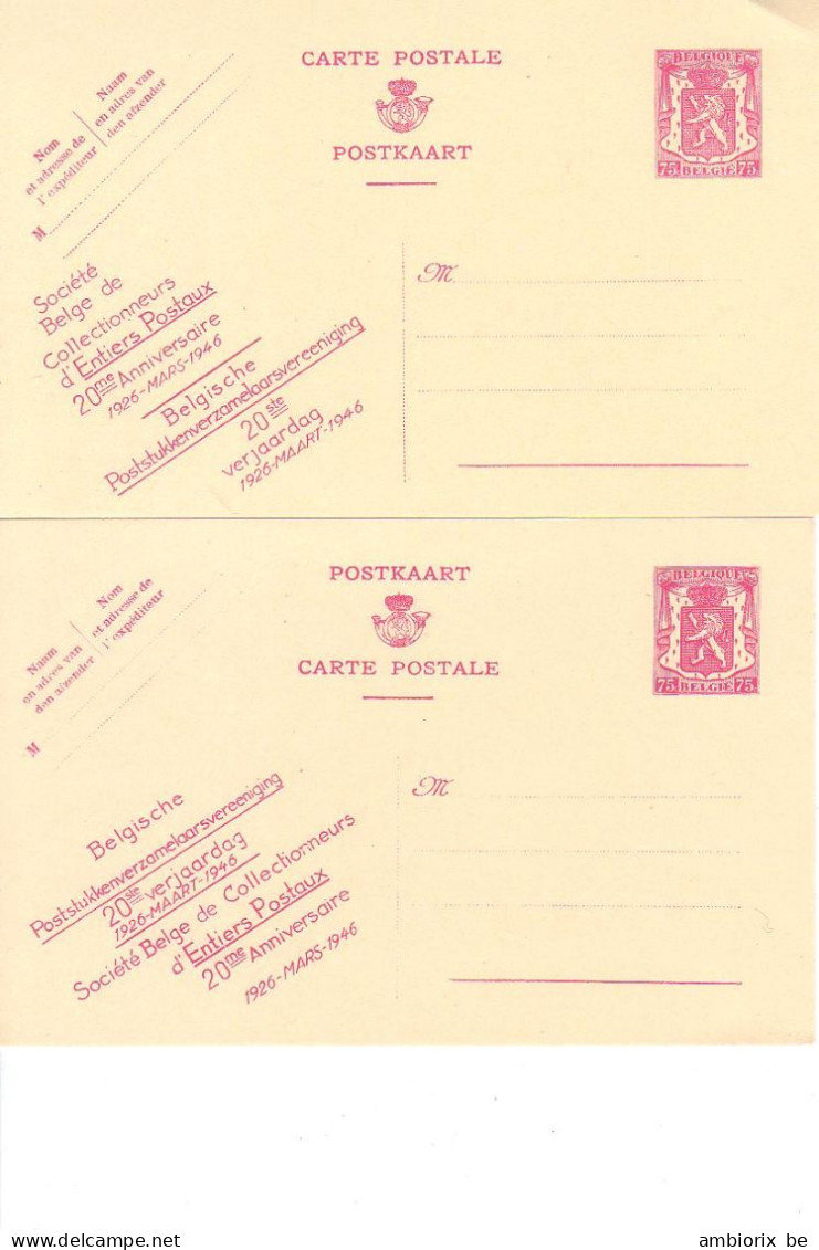 Lot De Deux Cartes 33 I Et II - Briefkaarten 1934-1951