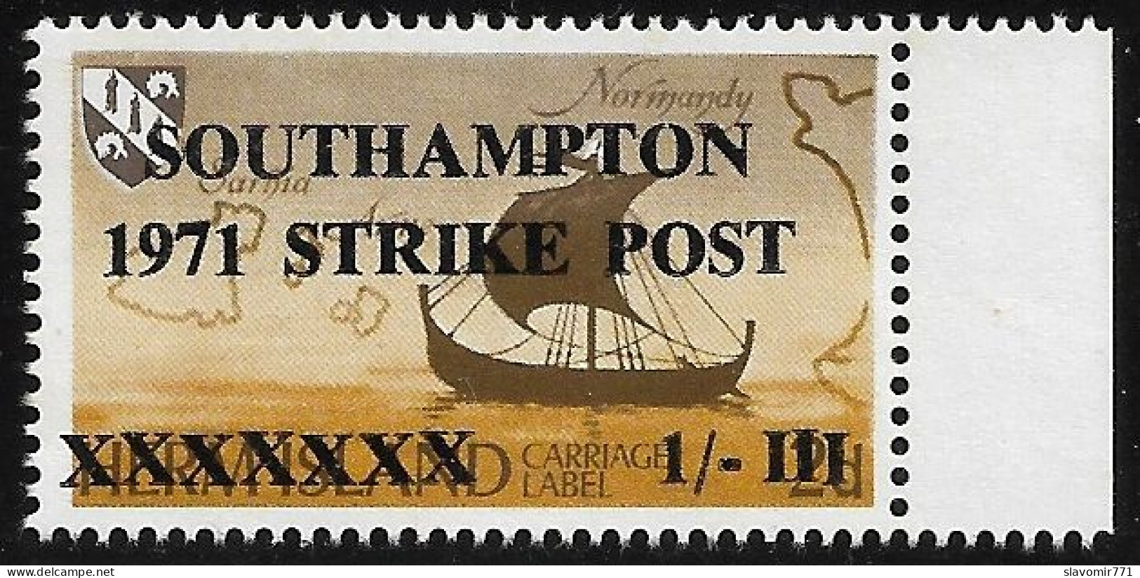 1971 SOUTHAMPTON STRIKE POST 1 Brown ** Ovp. ** MNH - Local Issues