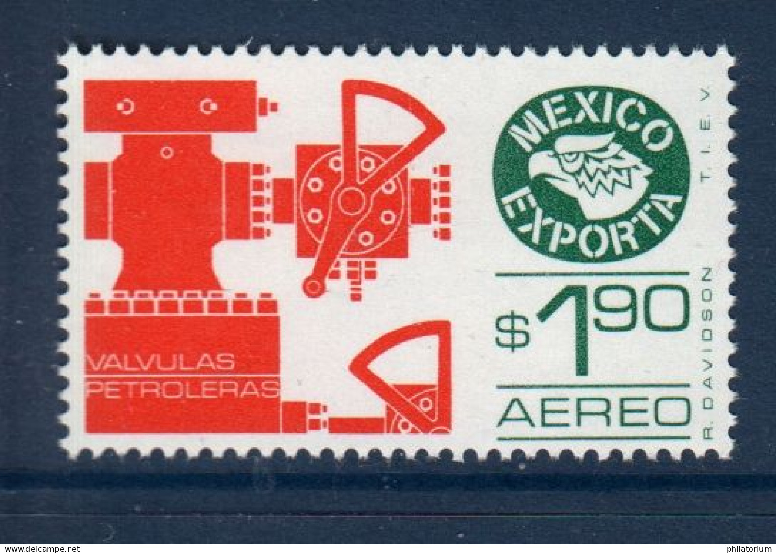 Mexique, Mexico, **, Yv PA 533, Mi 1683, Vannes Pétrolières, - Erdöl