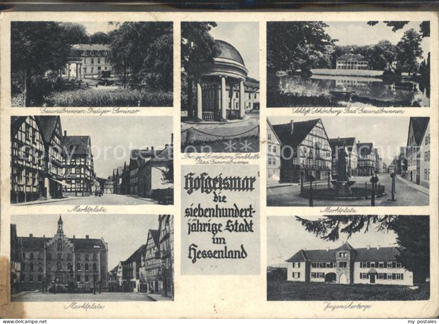 42130787 Hofgeismar Marktplatz Jugendherberge Schloss Schoenberg  Hofgeismar - Hofgeismar