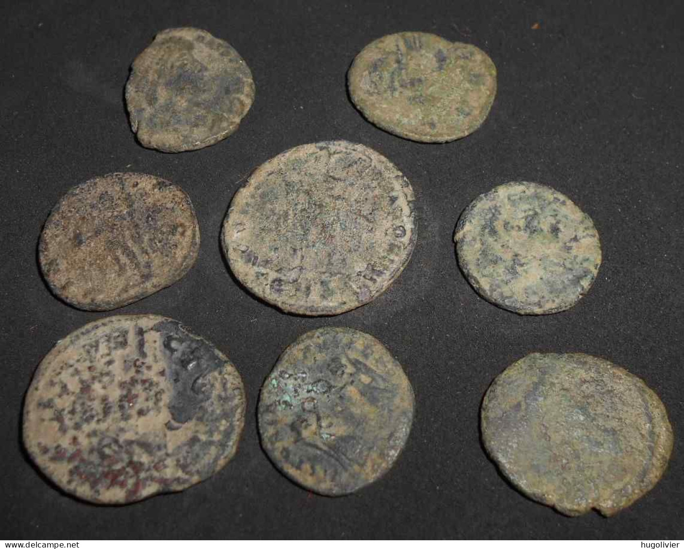 Lot 8 Monnaies Anciennes à Nettoyer Et Identifier (romaines?) Total 20,1 Gr - Otros & Sin Clasificación