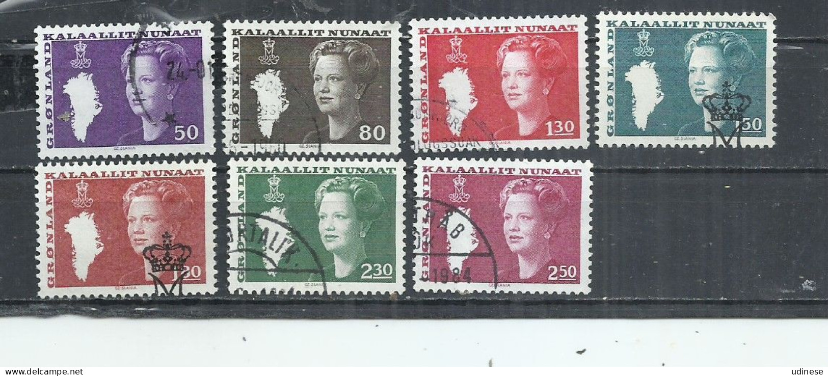 GREENLAND 1980 -1989 - QUEEN MARGRETHE II - USED OBLITERE GESTEMPELT USADO - N. 1 ISSUED - Used Stamps