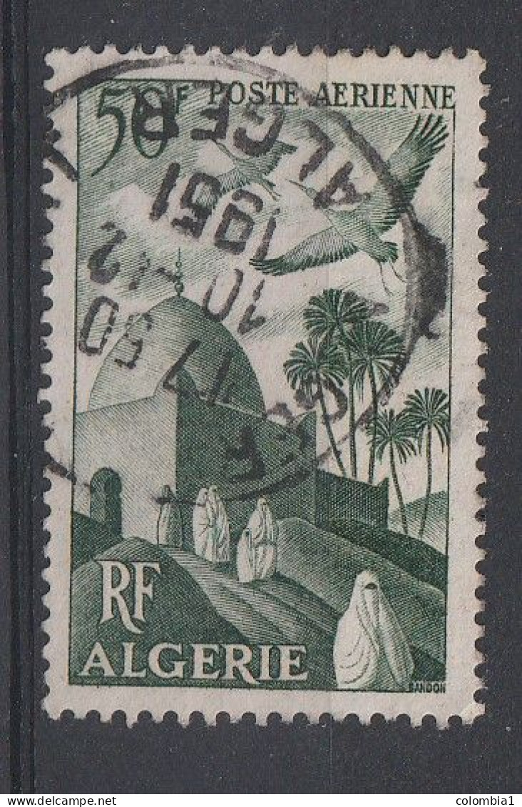 ALGERIE YT PA 9  Oblitéré ALGER 10 - 2 - 1951 - Poste Aérienne